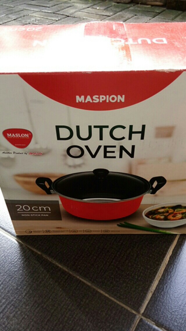 Dutchoven 20 Cm Ebn Handle Pb / Panci Teflon  Maslon Maspion / Dutch Oven Maspion