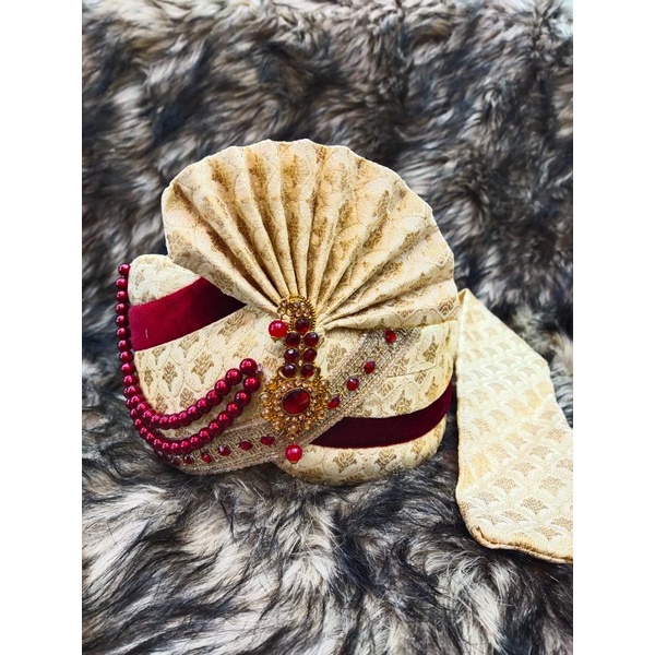 Topi penganten ala india cowok dewasa  topi cowok / topi india / turban cowok /  topi pengantin india jodha peci