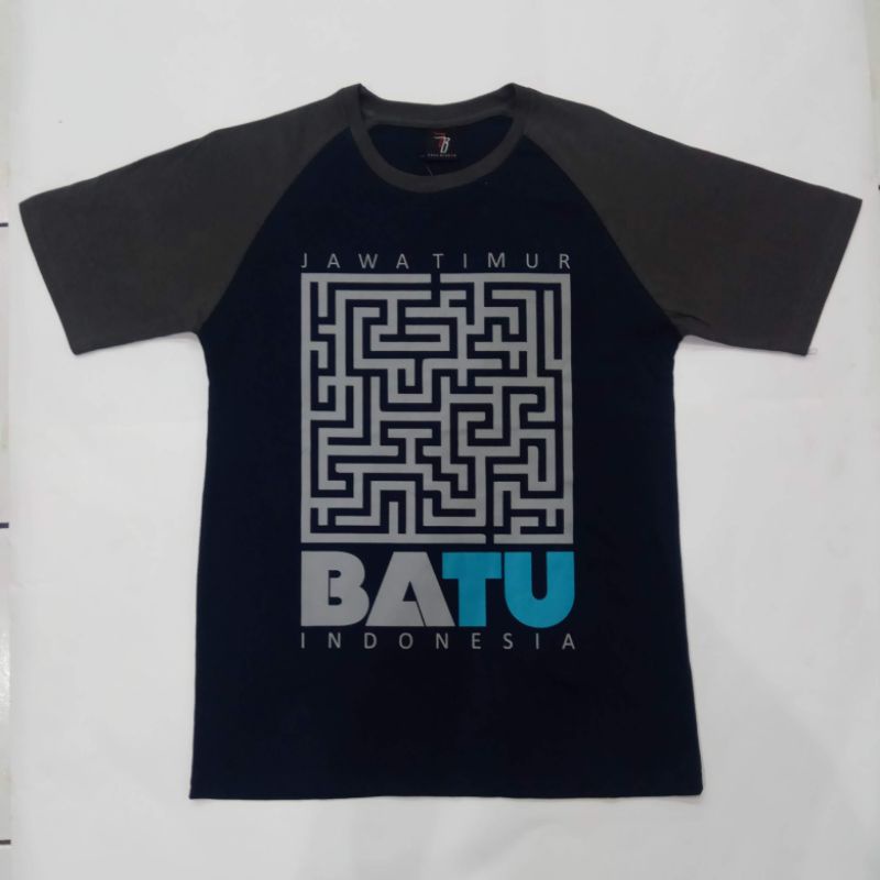 Kaos Wisata Kota Batu Labirin Lengan Pendek katun (oleh2 khas wisata kota batu - kota malang)