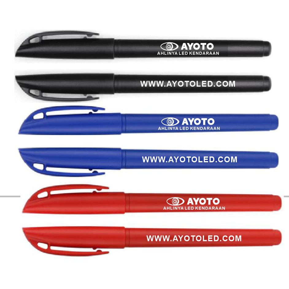 

Pulpen Pen Pena AYOTO Tinta Hitam Case Random
