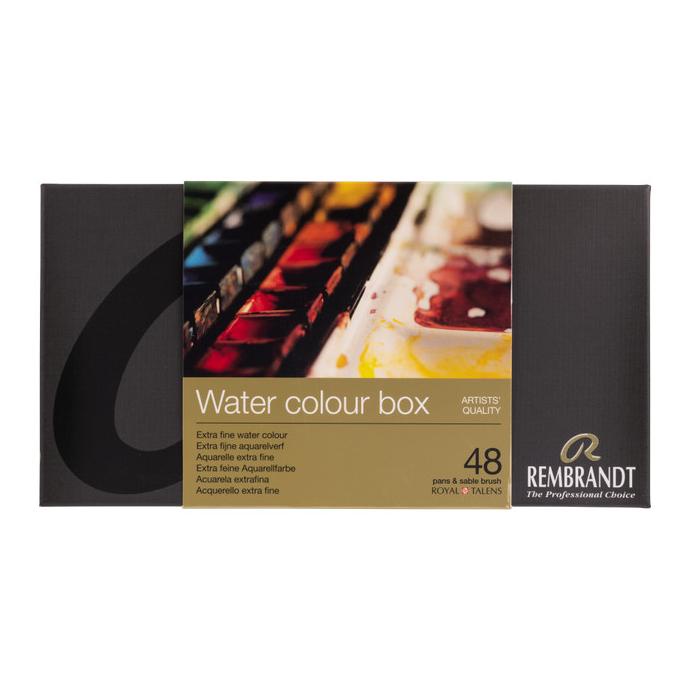 

REMBRANDT WATER COLOUR SET 48 PANS METAL BOX
