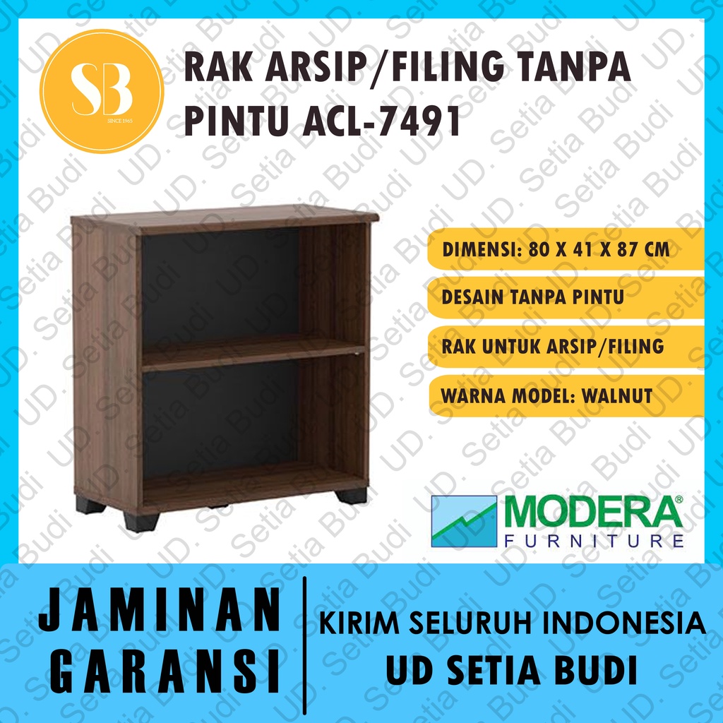 Rak Arsip / Filing Shelf Bawah Tanpa Pintu Modera ACL-7491 A-Class