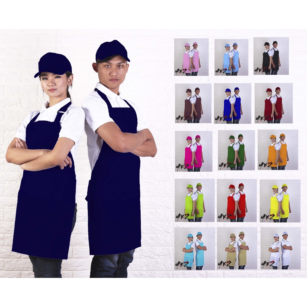 apron barista polos/ celemek polos / apron kitchen / apron barber / apron chef /apron barista warna 