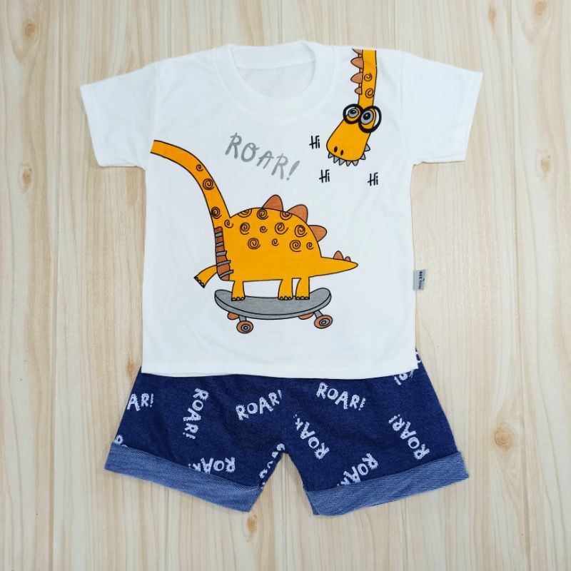 [Ss-8035] Baju Bayi Casual 0-1tahun, Ecer Setelan Anak Kasual, Gambar Lucu