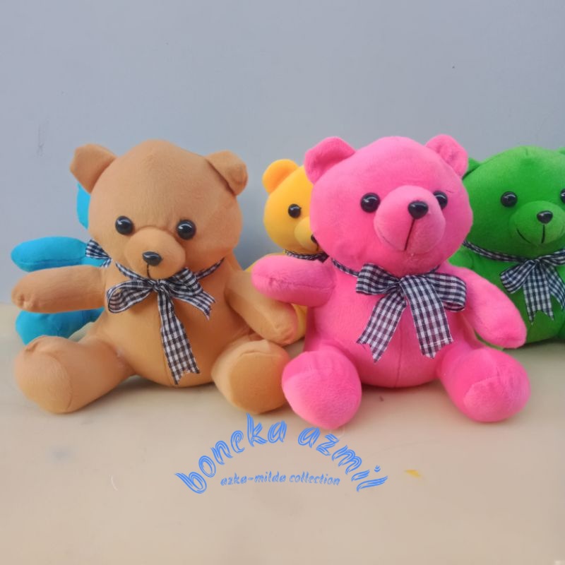 Boneka beruang warna warni size m