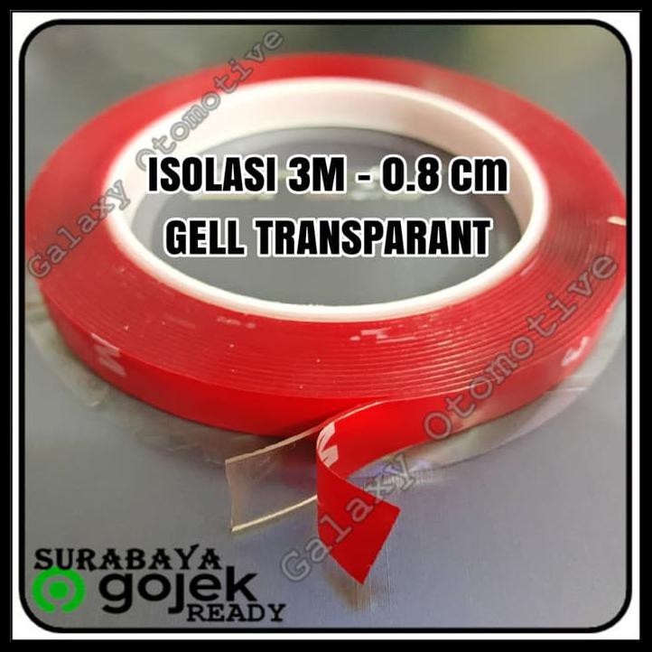 

Open Ds Isolasi Bolak Balik / Dobel Tape 3M Merah Gel 1Cm