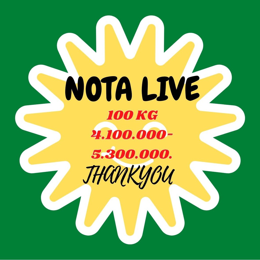 

NOTA LIVE SUPER AGEN 100 KG MAKRO GROSIR FASILITAS SPECIAL