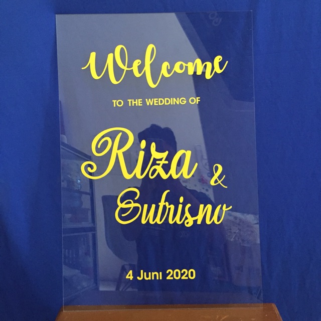 Akrilik Wedding Sign / Welcome Sign / Akrilik Sign