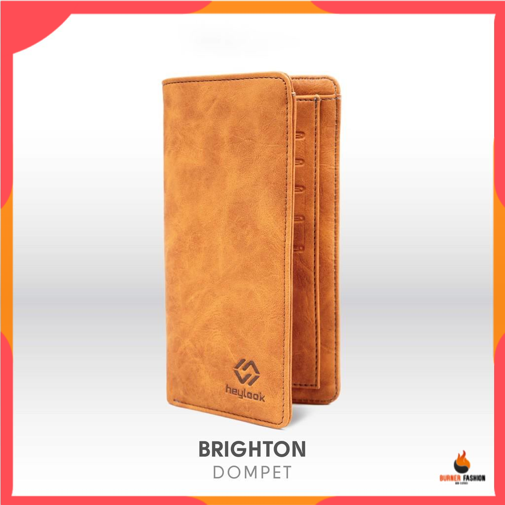 DOMPET PRIA BRIGHTON DOMPET LIPAT DOMPET PANJANG DOMPET SEMI KULIT DISTRO KARTU (BISA COD)
