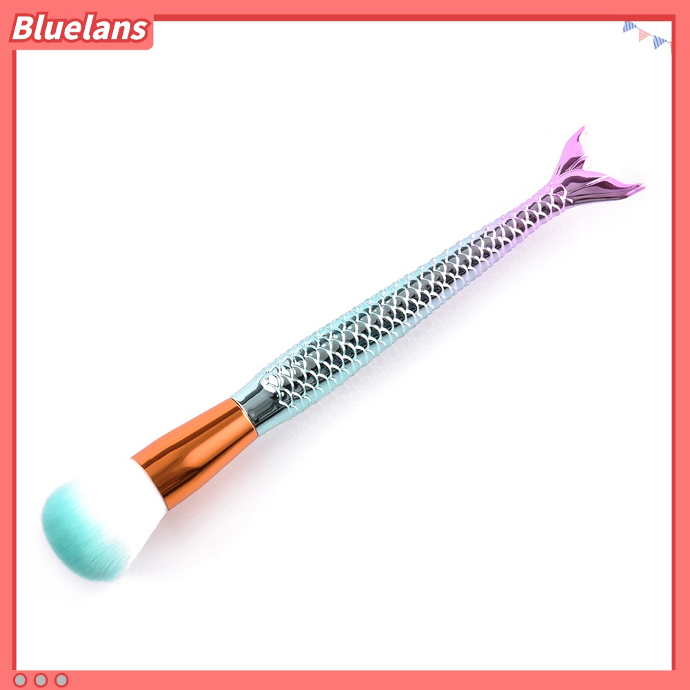Bluelans Brush Makeup Foundation / Bedak / Blush On / Eyeshadow Bentuk Mermaid