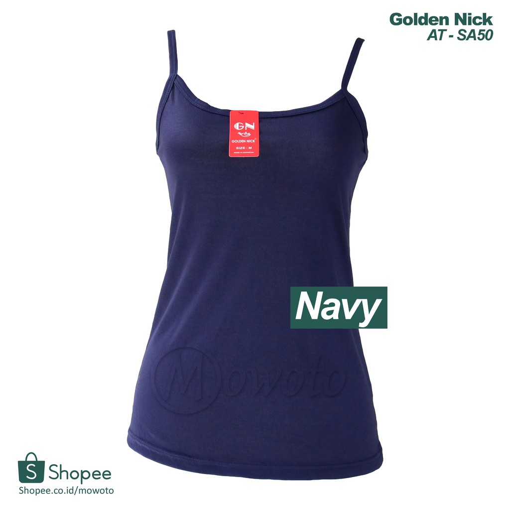 Tanktop Golden Nick Tali KECIL SA50 / Pakaian Dalam Wanita Singlet Tangtop KECIL - Mowoto-4