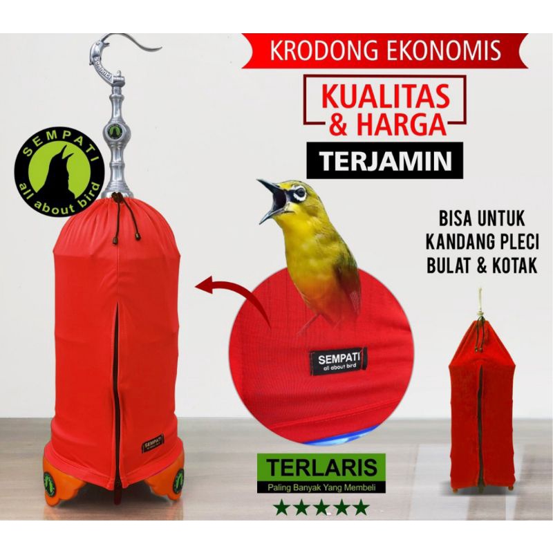 kerodong pleci ekonomis bisa sangkar bulat dan kotak burung kecil