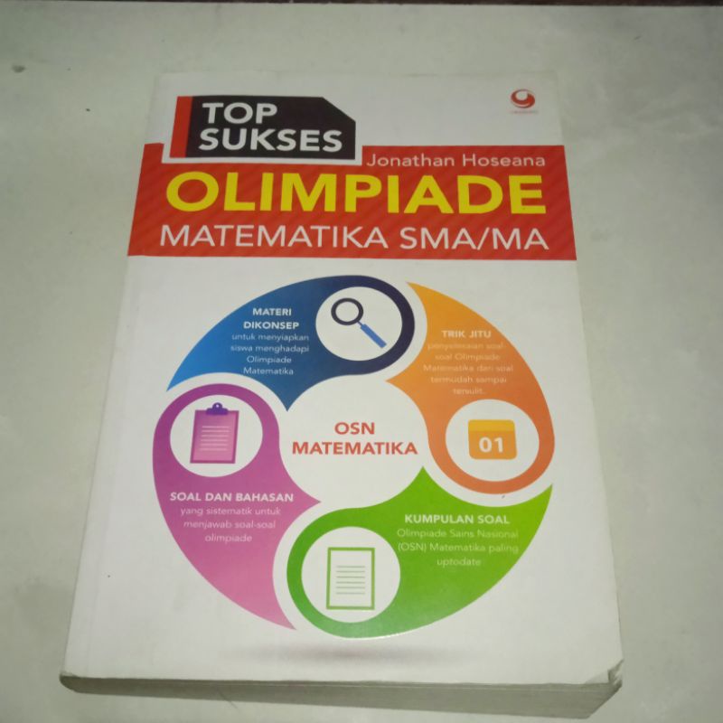 Buku Bekas TOP Sukses Olimpiade Matematika SMA OSN MTK Jonathan Hoseana