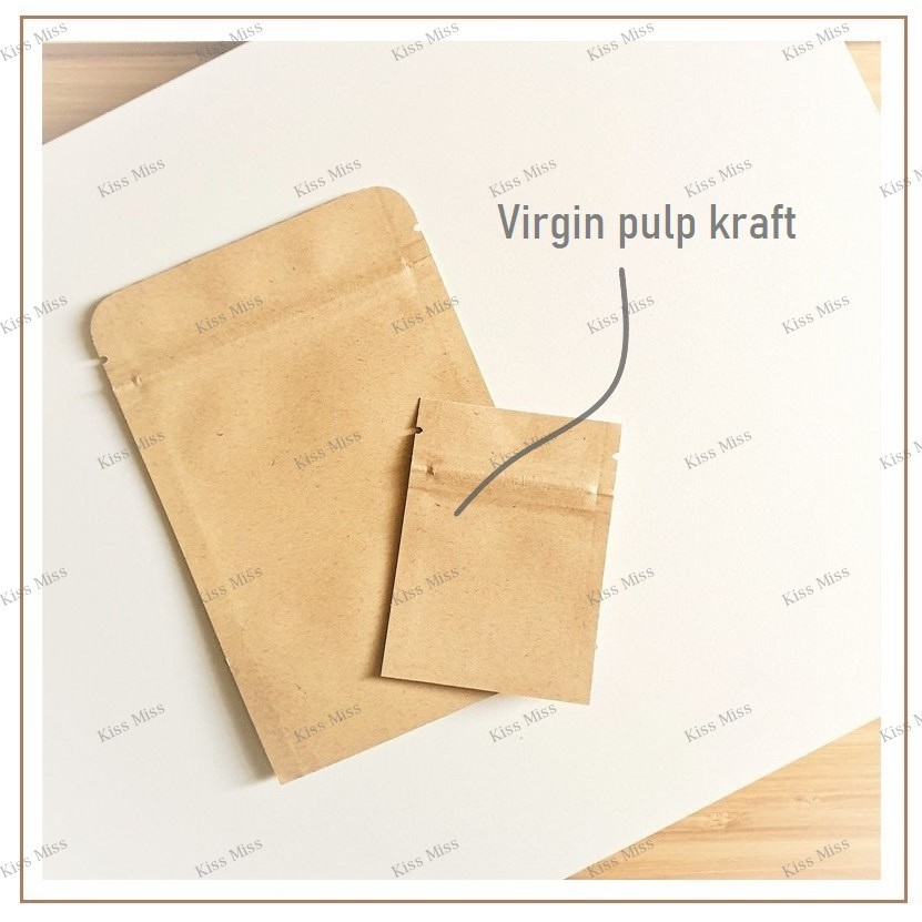 SACHET KRAFT ALU FOIL - 6x8cm - ZIPLOCK - POUCH - ALUMINIUM - KEMASAN BUBUK - KOPI - TEH - BUMBU