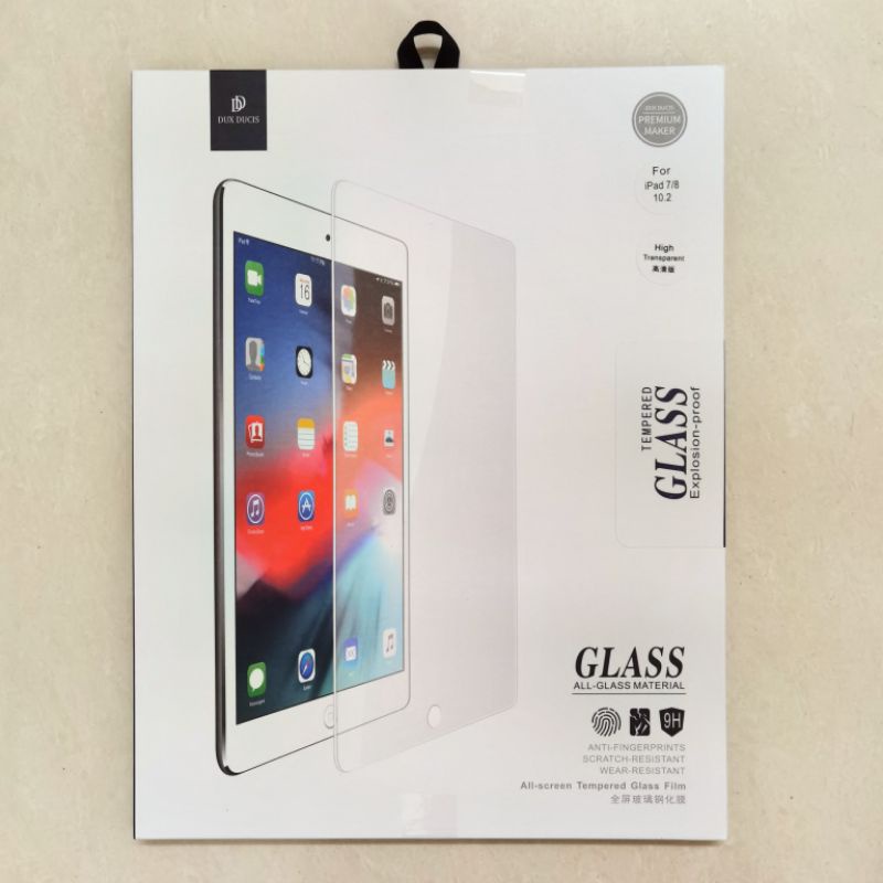 Tempered Glass iPad 9 2021 / iPad 8 2020 7 2019 Dux Ducis Premium Antigores Screen Protector Guard