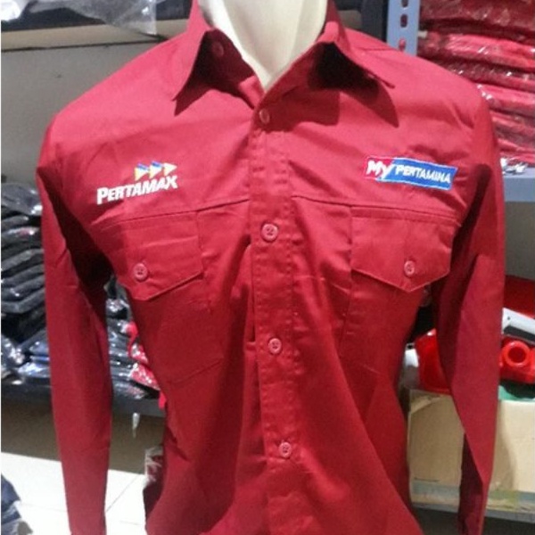 Jual Kemeja My Pertamina Kemeja Pertamax Kemeja SPBU Kemeja Pertalite Seragam SPBU Baju SPBU