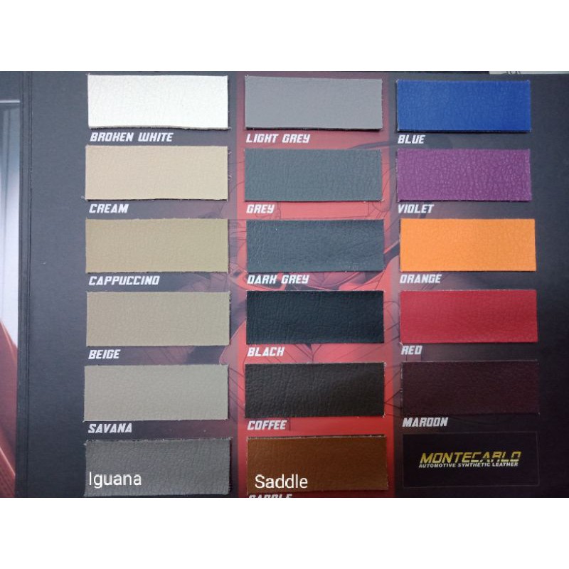 MONTECARLO FORCE Bahan Kulit Oscar Mirip MBtech Superior Jok Motor Mobil Sofa