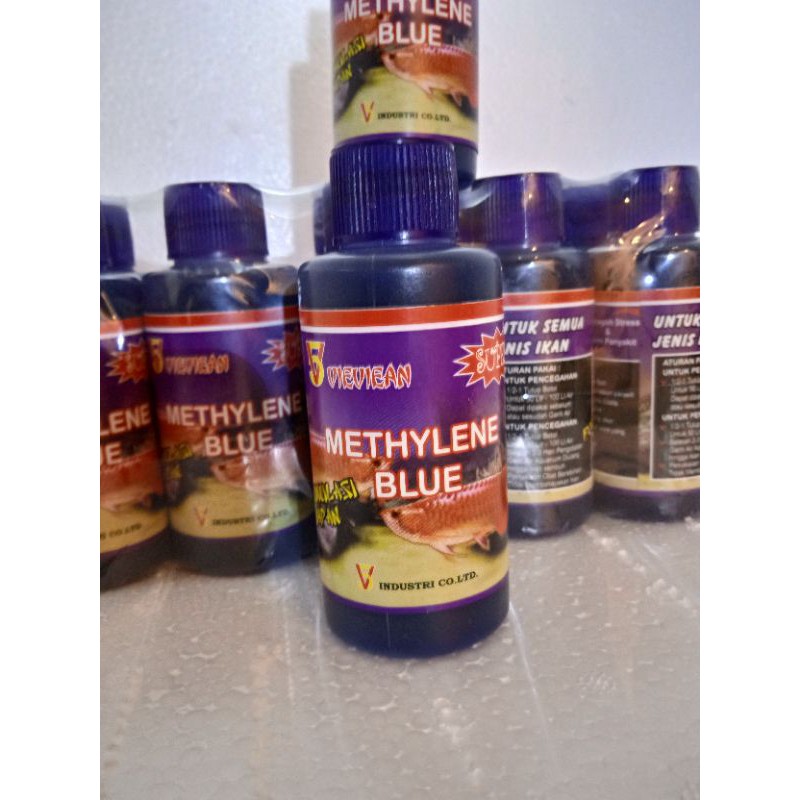 METALIN BLUE VIVIAN /METHYLENE BLUE 100ml SUPER/OBAT BIRU