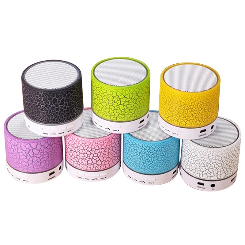 MINI Speaker Bluetooth Wireless S10 LAMPU LED Mode Retak Music Box 6warna