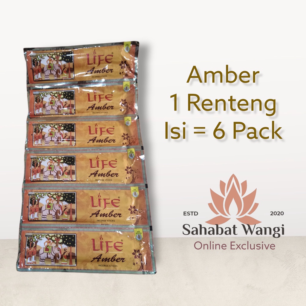 Hio Dupa India Darshan Amber 1 Renteng ( 6 Pack)