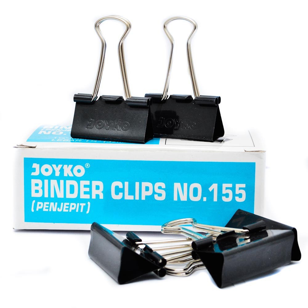 BINDER CLIPS NO. 155 32 mm JOYKO clip paper klip kertas penjepit