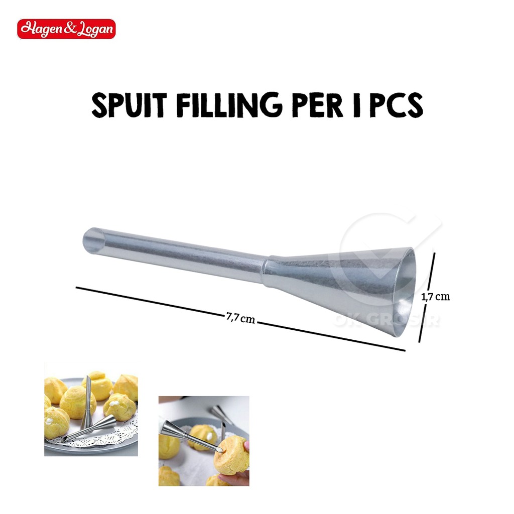 Agen Spuit Filling / Puff Nozzle / Spuit Kue Sus Per 1 Pcs (16886) O9Ld1auejldXM