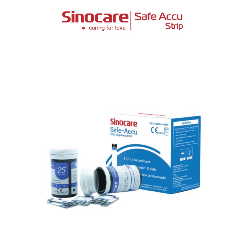 Strip Uji Gula Darah Sinocare Safe-Accu