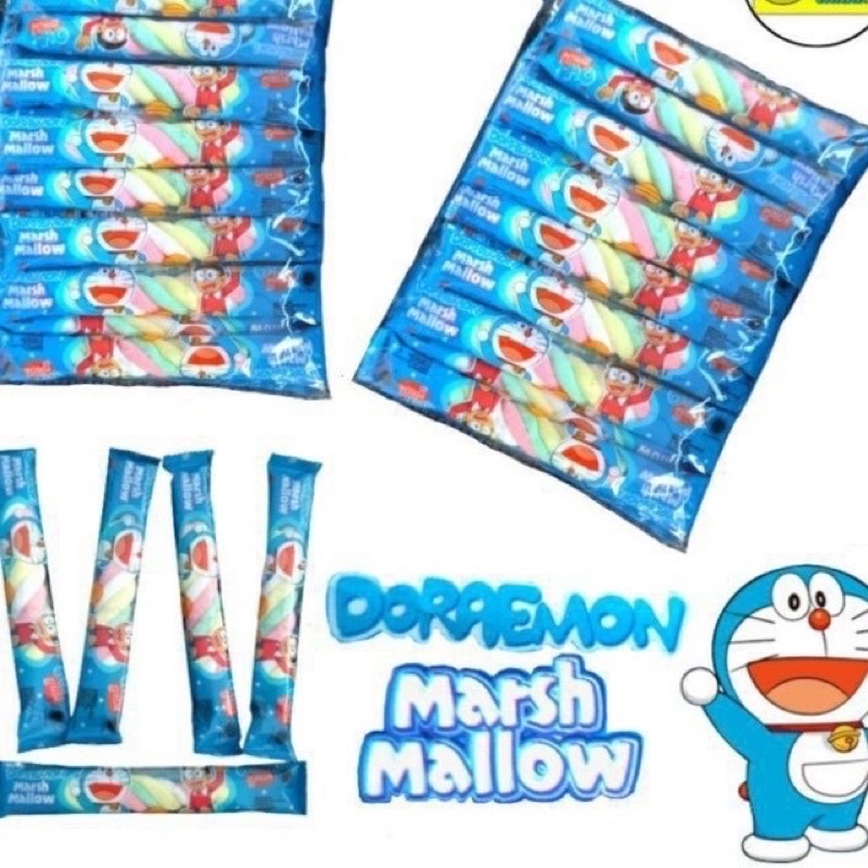 

Marshmallow kepang doraemon isi 20 / Permen marshmallow kepang doraemon pak murah bandung