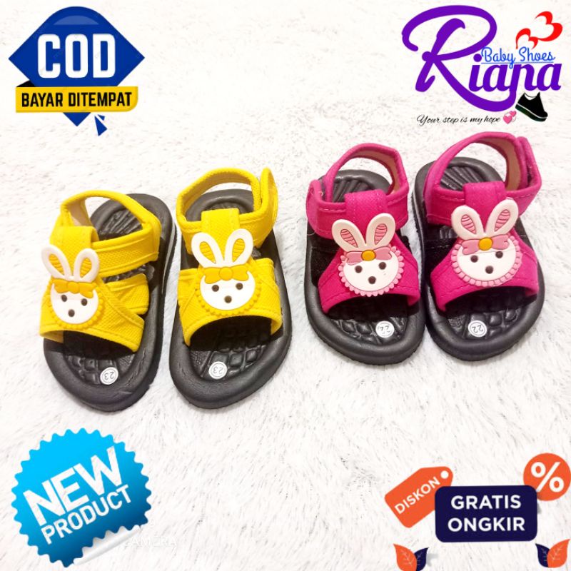 Sandal bayi sandal Gunung motif kelinci usia 6-18 Bulan