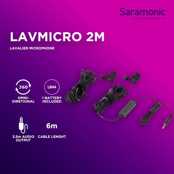 Saramonic LavMicro 2M Dual Lavalier Microphone