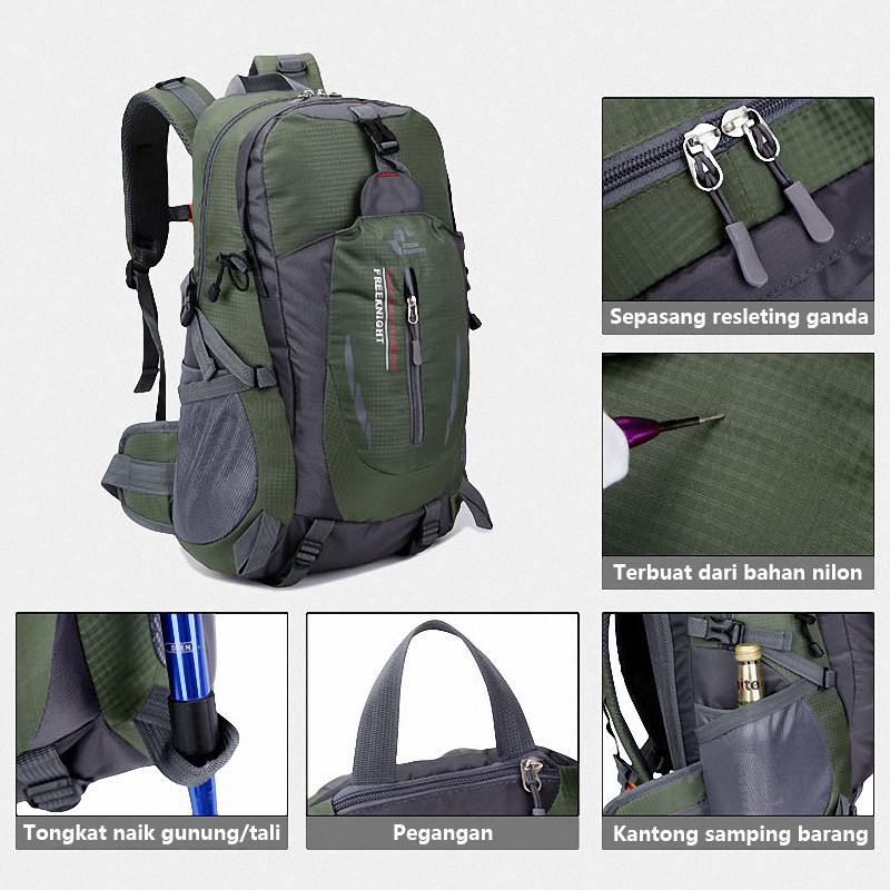 PROMO !!! Tas Ransel Pria Outdoor Tas Gunung 36L Anti Air TR106 / Tas sekolah / Tas Ransel pria