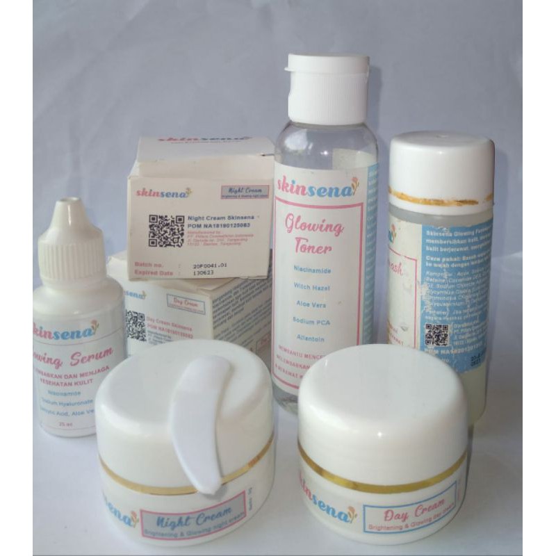 skinsena paket preloved/day cream skinsena/night cream skinsena/toner skinsena/serum skinsena