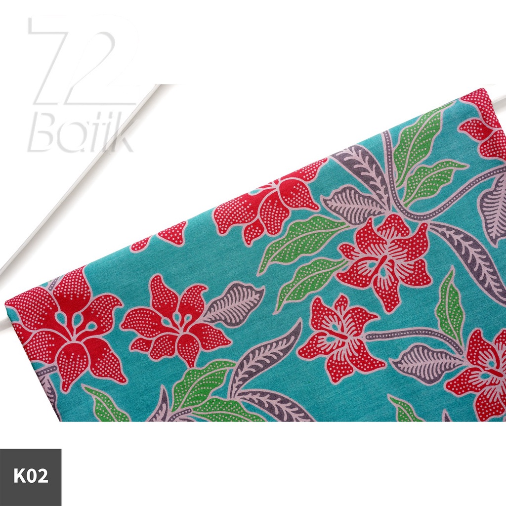KAIN BATIK PREMIUM Bahan Katun Motif Sekar Sari Warna Biru Muda Nila Hijau 723101 Cap 72 Jarik Jarit Samping Kebat Panjang Batik Katun Modern Premium Bahan Seragam Batik Pernikahan Kantor Keluarga Murah Kamen Jadi Batik Bali Lembaran