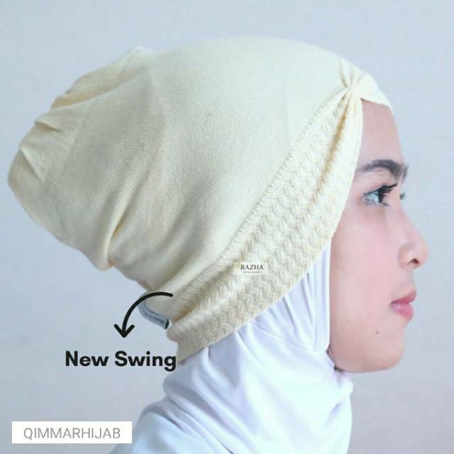 RAZHA// Ciput rajut swing kerut razha | inner ninja dalaman jilbab anti pusing qimmarhijab