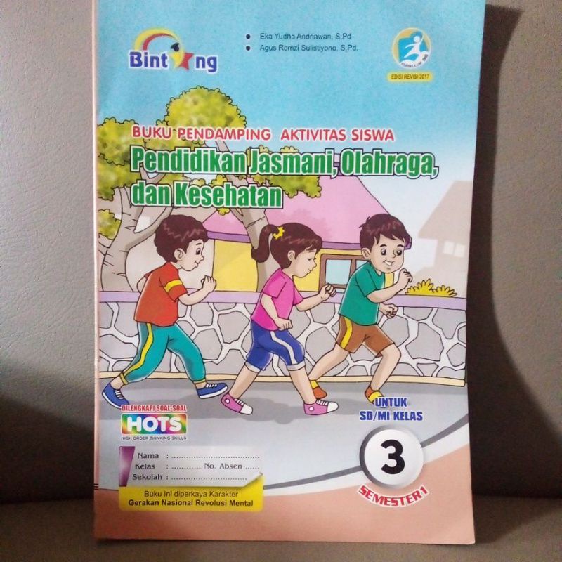Buku PJOK bintang kelas 3 semester 1