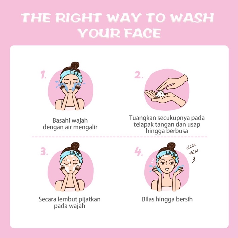 YOU Hy! Amino Facial Wash 100gr - Anti Acne | Control Oil | Brightening | Hydrating Sabun Cuci Muka Berbusa Whip Cream