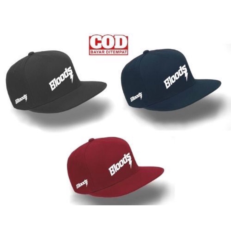 PROMO TOPI SNAPBACK Bloods unisex / topi snapback pria distro original