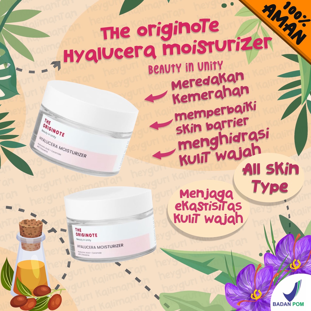 The originote Hyalucera moisturizer moisturaiser mois turizer moisturiser pelembab muka wajah the or