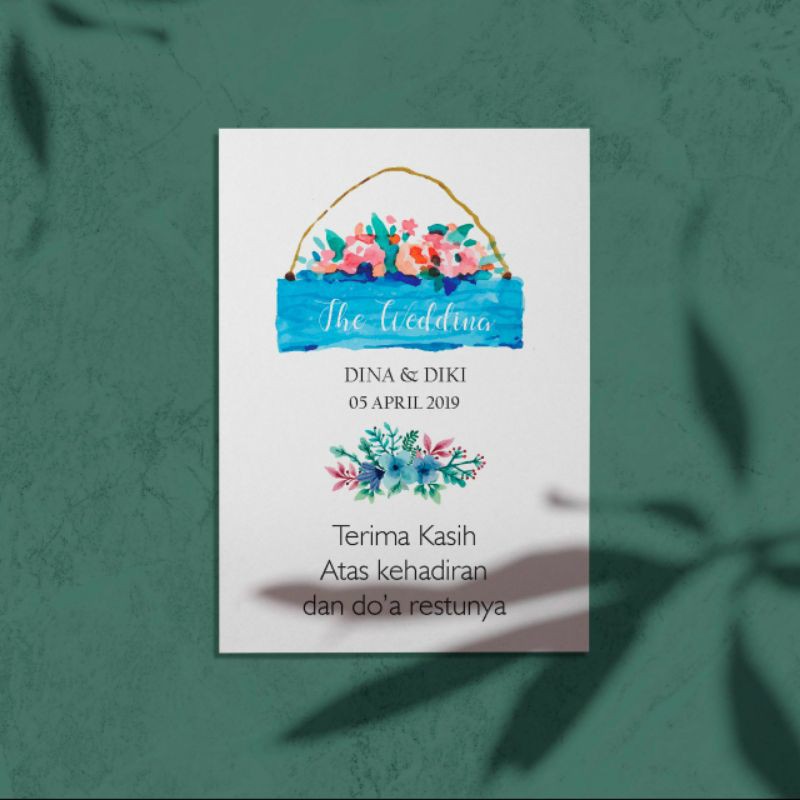 Jual Kartu Ucapan Terima Kasih Souvenir 005 | Shopee Indonesia
