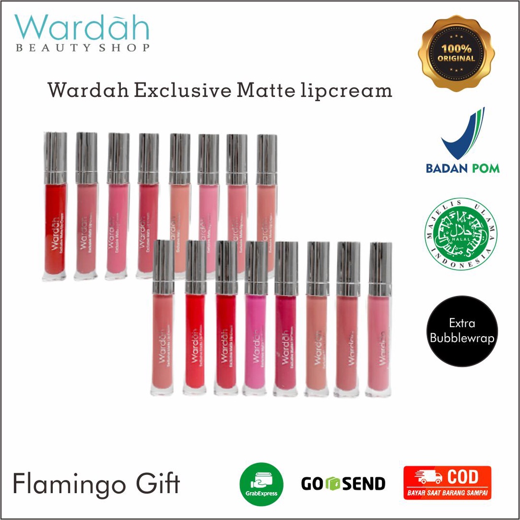 Wardah Exclusive Matte Lip Cream - Warna Intense dan Tahan Lama