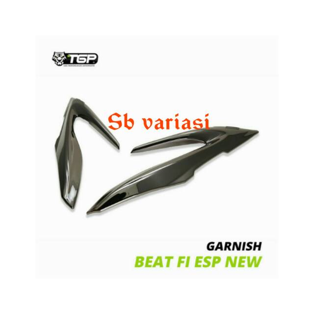 Garnish Alis Lampu Tgp Beat Esp New 2017 - 2019 Black Crome