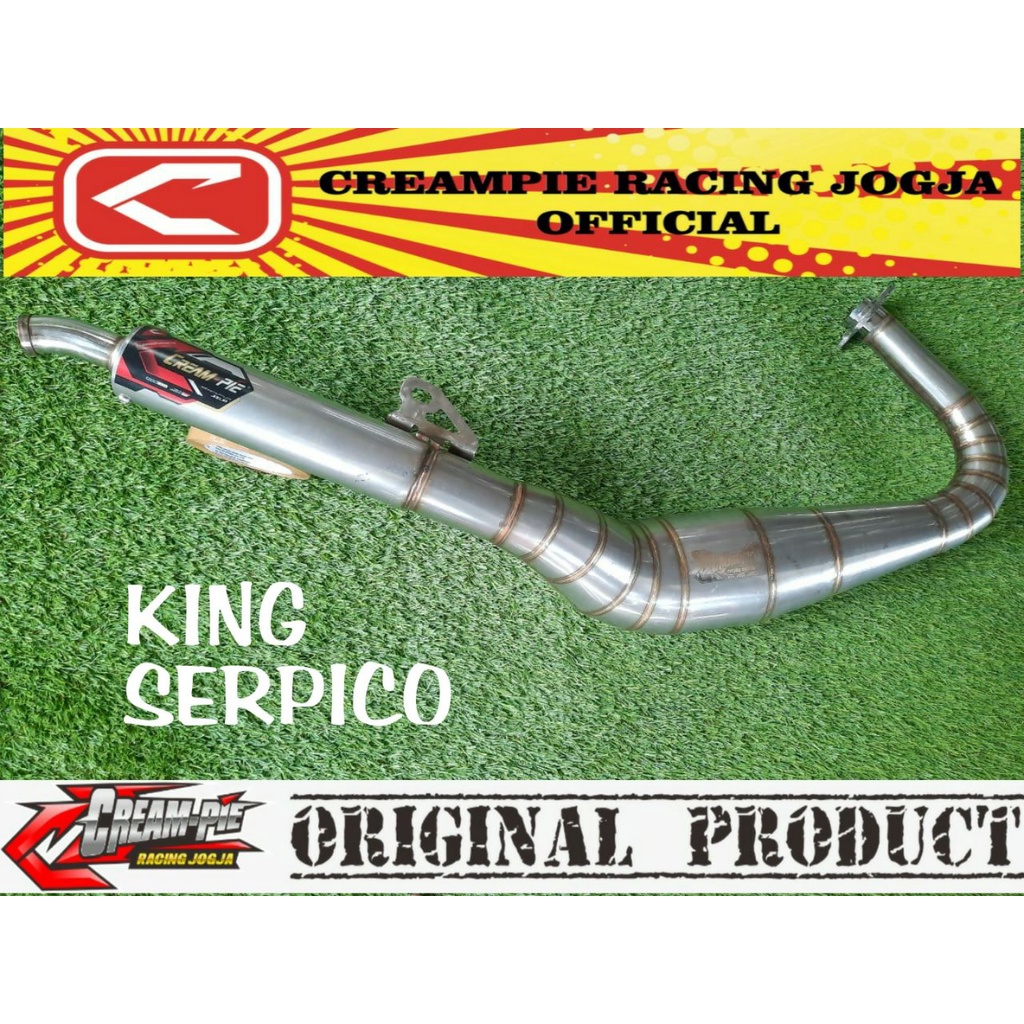 Knalpot Creampie KING RX KING STAINLESS SERPICO Cobra ORIGINAL ASLI JOGJA