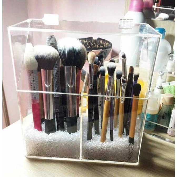 

tempat kosmetik akrilik,acrylic box brush CUCI GUDANG