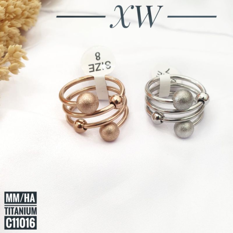 cincin titanium bola pasir HKTY000