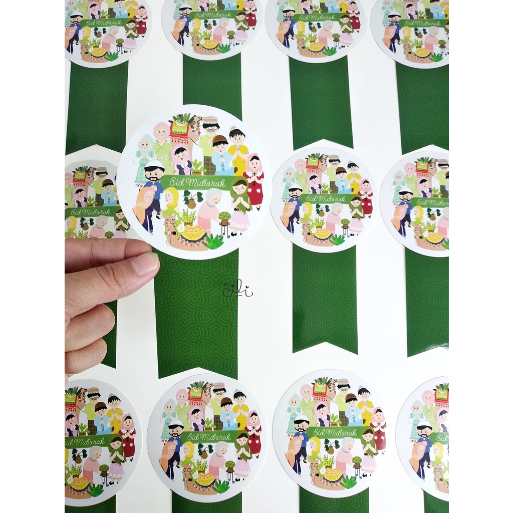 

(SIF076+SIF077) stiker toples kue kering tema lebaran lucu iamcili FAMILY EID [isi 25 stiker]