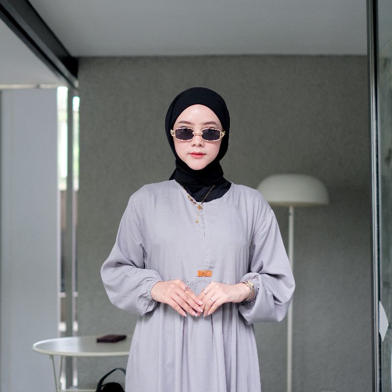 Daspan ruffle azp / daspan polos azp / gamis polos azp best seller