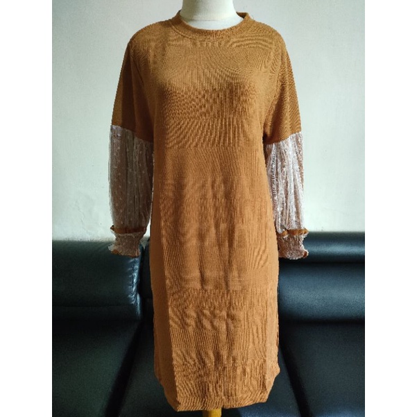TUNIK RAJUT MIX TILLE DOT BY WS SHERLEEN