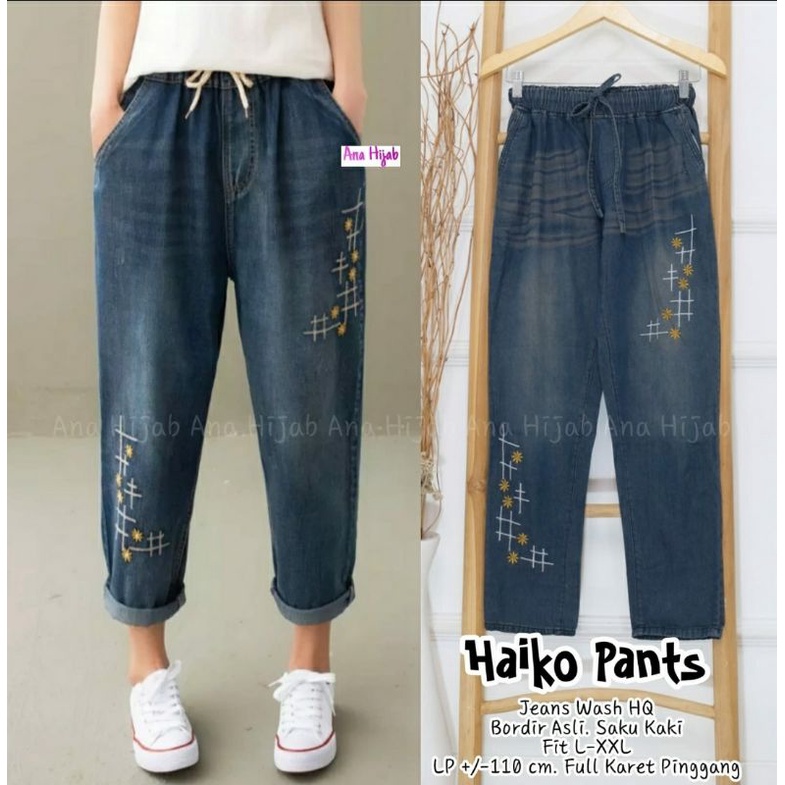 JEANS PANTS / JEANS WASH HIGH QUALITY / JEANS PANTS BORDIR
