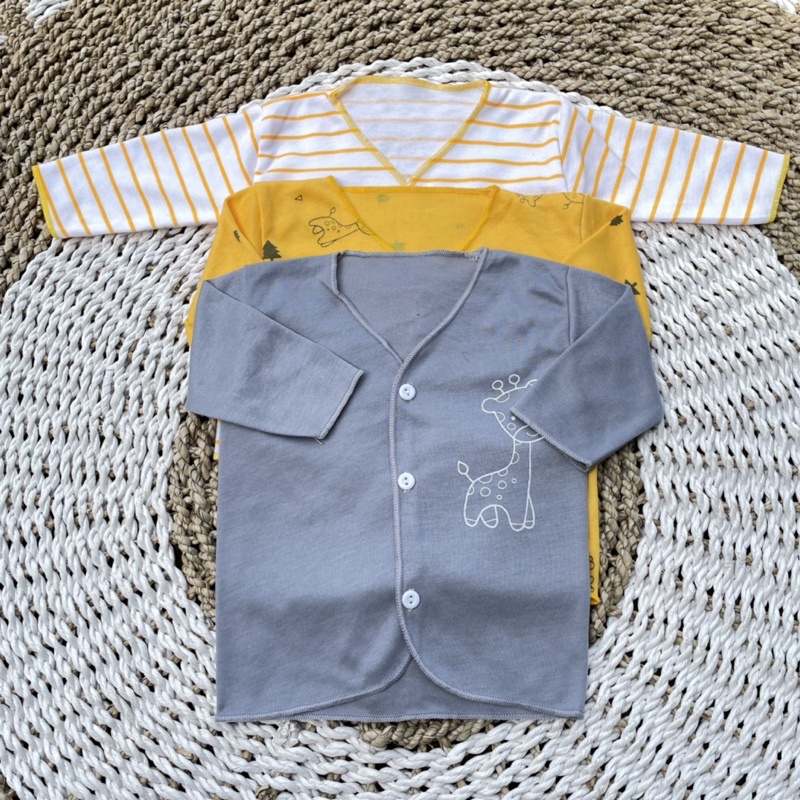 3 PCS Baju Lengan Panjang Bayi Bayi Atasan Bayi Baju Newborn Baju Bayi Baru Lahir Gift Bayi Hadiah Lahiran Bayi DNW BABY