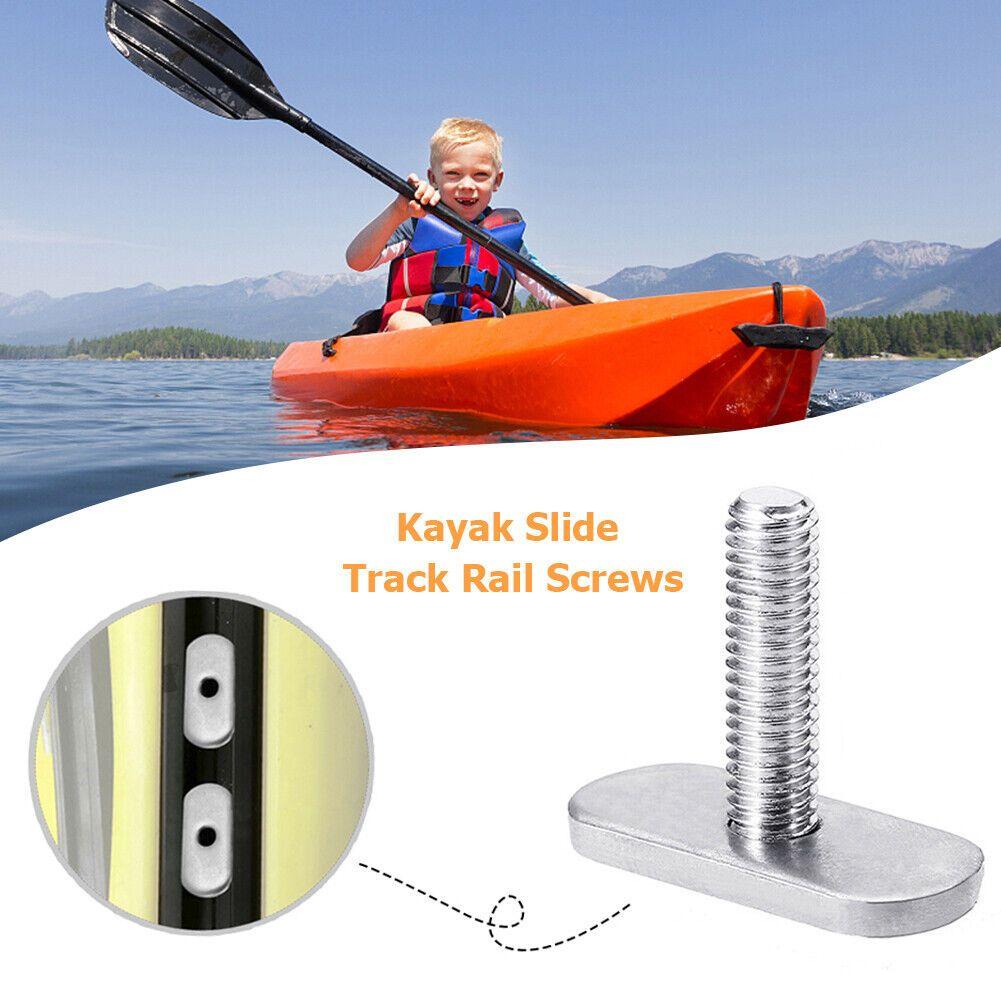 TOP 4pcs Sekrup Kayak Universal Pengikat Kano Guide Rail Instalasi